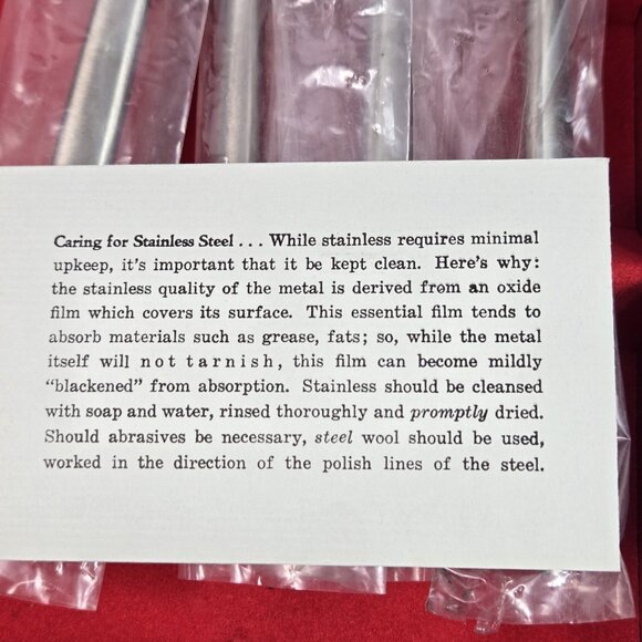 Vintage MCM Kalmar Designs Knife Sets Stainless Steel Italy NOS Steak Knives - Picture 12 of 14